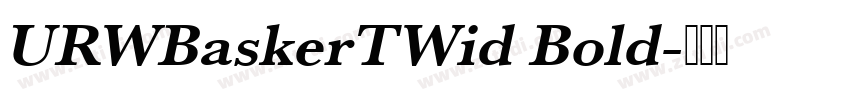 URWBaskerTWid Bold字体转换